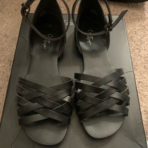 Black Strapy Sandals